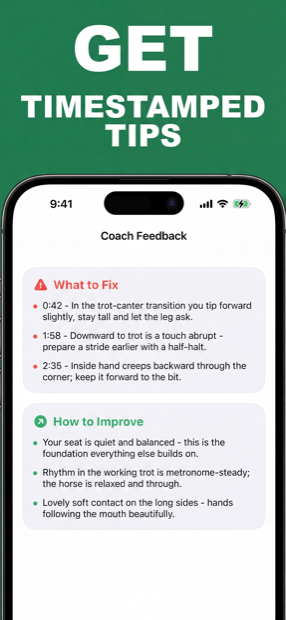 Coach feedback